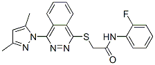 Acetamide, 2-[[4-(3,5-dimethyl-1H-pyrazol-1-yl)-1-phthalazinyl]thio]-N-(2-fluorophenyl)- (9CI) CAS#: 606122-30-9