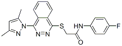Acetamide, 2-[[4-(3,5-dimethyl-1H-pyrazol-1-yl)-1-phthalazinyl]thio]-N-(4-fluorophenyl)- (9CI) CAS#: 606122-31-0