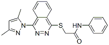 Acetamide, 2-[[4-(3,5-dimethyl-1H-pyrazol-1-yl)-1-phthalazinyl]thio]-N-phenyl- (9CI) CAS#: 606122-22-9
