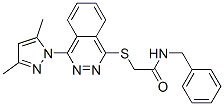 Acetamide, 2-[[4-(3,5-dimethyl-1H-pyrazol-1-yl)-1-phthalazinyl]thio]-N-(phenylmethyl)- (9CI) CAS#: 606122-23-0