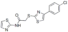 Acetamide, 2-[[4-(4-chlorophenyl)-2-thiazolyl]thio]-N-2-thiazolyl- (9CI) CAS#: 606089-14-9