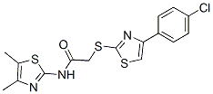 Acetamide, 2-[[4-(4-chlorophenyl)-2-thiazolyl]thio]-N-(4,5-dimethyl-2-thiazolyl)- (9CI) CAS#: 606089-21-8