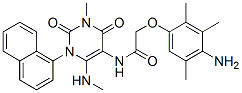 Acetamide,  2-(4-amino-2,3,5-trimethylphenoxy)-N-[1,2,3,4-tetrahydro-3-methyl-6-(methylamino)-1-(1-naphthalenyl)-2,4-dioxo-5-pyrimidinyl]- CAS#: 676148-80-4