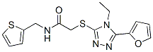 Acetamide, 2-[[4-ethyl-5-(2-furanyl)-4H-1,2,4-triazol-3-yl]thio]-N-(2-thienylmethyl)- (9CI) CAS#: 606111-61-9
