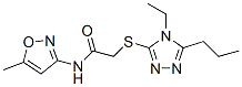 Acetamide, 2-[(4-ethyl-5-propyl-4H-1,2,4-triazol-3-yl)thio]-N-(5-methyl-3-isoxazolyl)- (9CI) CAS#: 603071-68-7