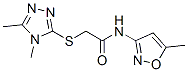 Acetamide, 2-[(4,5-dimethyl-4H-1,2,4-triazol-3-yl)thio]-N-(5-methyl-3-isoxazolyl)- (9CI) CAS#: 603070-93-5
