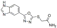 Acetamide, 2-[[5-(1H-benzimidazol-5-yl)-1,3,4-oxadiazol-2-yl]thio]- (9CI) CAS#: 606117-07-1