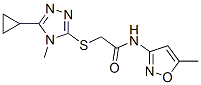 Acetamide, 2-[(5-cyclopropyl-4-methyl-4H-1,2,4-triazol-3-yl)thio]-N-(5-methyl-3-isoxazolyl)- (9CI) CAS#: 604772-31-8
