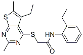 Acetamide, 2-[(5-ethyl-2,6-dimethylthieno[2,3-d]pyrimidin-4-yl)thio]-N-(2-ethylphenyl)- (9CI) CAS#: 606113-47-7
