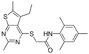 Acetamide, 2-[(5-ethyl-2,6-dimethylthieno[2,3-d]pyrimidin-4-yl)thio]-N-(2,4,6-trimethylphenyl)- (9CI) CAS#: 606113-60-4