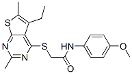 Acetamide, 2-[(5-ethyl-2,6-dimethylthieno[2,3-d]pyrimidin-4-yl)thio]-N-(4-methoxyphenyl)- (9CI) CAS#: 606113-52-4