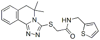 Acetamide, 2-[(5,6-dihydro-5,5-dimethyl-1,2,4-triazolo[3,4-a]isoquinolin-3-yl)thio]-N-(2-thienylmethyl)- (9CI) CAS#: 606135-30-2