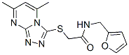 Acetamide, 2-[(5,7-dimethyl-1,2,4-triazolo[4,3-a]pyrimidin-3-yl)thio]-N-(2-furanylmethyl)- (9CI) CAS#: 606121-05-5