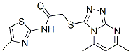 Acetamide, 2-[(5,7-dimethyl-1,2,4-triazolo[4,3-a]pyrimidin-3-yl)thio]-N-(4-methyl-2-thiazolyl)- (9CI) CAS#: 606121-13-5