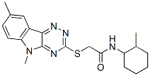 Acetamide, 2-[(5,8-dimethyl-5H-1,2,4-triazino[5,6-b]indol-3-yl)thio]-N-(2-methylcyclohexyl)- (9CI) CAS#: 603946-46-9