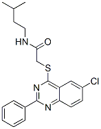 Acetamide, 2-[(6-chloro-2-phenyl-4-quinazolinyl)thio]-N-(3-methylbutyl)- (9CI) CAS#: 606132-52-9