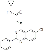 Acetamide, 2-[(6-chloro-2-phenyl-4-quinazolinyl)thio]-N-cyclopropyl- (9CI) CAS#: 606132-57-4