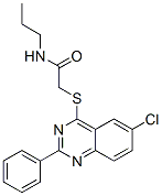Acetamide, 2-[(6-chloro-2-phenyl-4-quinazolinyl)thio]-N-propyl- (9CI) CAS#: 606132-56-3
