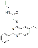 Acetamide, 2-[[6-ethyl-2-(3-methylphenyl)-4-quinazolinyl]thio]-N-2-propenyl- (9CI) CAS#: 606132-89-2