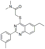 Acetamide, 2-[[6-ethyl-2-(3-methylphenyl)-4-quinazolinyl]thio]-N,N-dimethyl- (9CI) CAS#: 606131-31-1