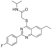 Acetamide, 2-[[6-ethyl-2-(4-fluorophenyl)-4-quinazolinyl]thio]-N-(1-methylethyl)- (9CI) CAS#: 606131-25-3