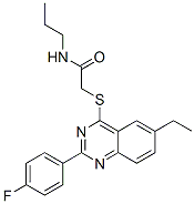 Acetamide, 2-[[6-ethyl-2-(4-fluorophenyl)-4-quinazolinyl]thio]-N-propyl- (9CI) CAS#: 606131-49-1