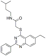 Acetamide, 2-[(6-ethyl-2-phenyl-4-quinazolinyl)thio]-N-(3-methylbutyl)- (9CI) CAS#: 606131-76-4