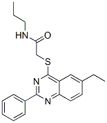 Acetamide, 2-[(6-ethyl-2-phenyl-4-quinazolinyl)thio]-N-propyl- (9CI) CAS#: 606131-36-6
