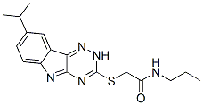 Acetamide, 2-[[8-(1-methylethyl)-2H-1,2,4-triazino[5,6-b]indol-3-yl]thio]-N-propyl- (9CI) CAS#: 603947-32-6