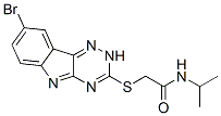 Acetamide, 2-[(8-bromo-2H-1,2,4-triazino[5,6-b]indol-3-yl)thio]-N-(1-methylethyl)- (9CI) CAS#: 603946-96-9