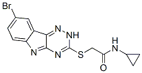 Acetamide, 2-[(8-bromo-2H-1,2,4-triazino[5,6-b]indol-3-yl)thio]-N-cyclopropyl- (9CI) CAS#: 603946-95-8