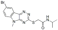 Acetamide, 2-[(8-bromo-5-methyl-5H-1,2,4-triazino[5,6-b]indol-3-yl)thio]-N-(1-methylethyl)- (9CI) CAS#: 603947-13-3