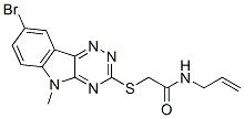 Acetamide, 2-[(8-bromo-5-methyl-5H-1,2,4-triazino[5,6-b]indol-3-yl)thio]-N-2-propenyl- (9CI) CAS#: 603947-02-0