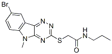 Acetamide, 2-[(8-bromo-5-methyl-5H-1,2,4-triazino[5,6-b]indol-3-yl)thio]-N-propyl- (9CI) CAS#: 603947-09-7