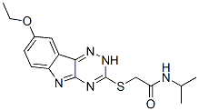 Acetamide, 2-[(8-ethoxy-2H-1,2,4-triazino[5,6-b]indol-3-yl)thio]-N-(1-methylethyl)- (9CI) CAS#: 603947-71-3