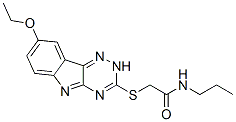 Acetamide, 2-[(8-ethoxy-2H-1,2,4-triazino[5,6-b]indol-3-yl)thio]-N-propyl- (9CI) CAS#: 603947-70-2