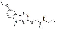 Acetamide, 2-[(8-ethoxy-5-methyl-5H-1,2,4-triazino[5,6-b]indol-3-yl)thio]-N-propyl- (9CI) CAS#: 603947-83-7