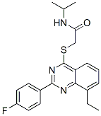 Acetamide, 2-[[8-ethyl-2-(4-fluorophenyl)-4-quinazolinyl]thio]-N-(1-methylethyl)- (9CI) CAS#: 606134-58-1