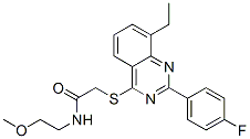 Acetamide, 2-[[8-ethyl-2-(4-fluorophenyl)-4-quinazolinyl]thio]-N-(2-methoxyethyl)- (9CI) CAS#: 606134-08-1