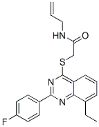 Acetamide, 2-[[8-ethyl-2-(4-fluorophenyl)-4-quinazolinyl]thio]-N-2-propenyl- (9CI) CAS#: 606131-79-7
