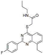 Acetamide, 2-[[8-ethyl-2-(4-fluorophenyl)-4-quinazolinyl]thio]-N-propyl- (9CI) CAS#: 606131-29-7