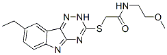 Acetamide, 2-[(8-ethyl-2H-1,2,4-triazino[5,6-b]indol-3-yl)thio]-N-(2-methoxyethyl)- (9CI) CAS#: 603946-58-3