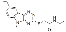 Acetamide, 2-[(8-ethyl-5-methyl-5H-1,2,4-triazino[5,6-b]indol-3-yl)thio]-N-(1-methylethyl)- (9CI) CAS#: 603946-82-3