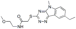 Acetamide, 2-[(8-ethyl-5-methyl-5H-1,2,4-triazino[5,6-b]indol-3-yl)thio]-N-(2-methoxyethyl)- (9CI) CAS#: 603946-80-1