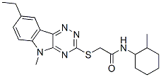 Acetamide, 2-[(8-ethyl-5-methyl-5H-1,2,4-triazino[5,6-b]indol-3-yl)thio]-N-(2-methylcyclohexyl)- (9CI) CAS#: 603946-74-3