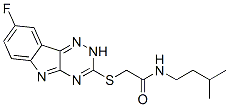 Acetamide, 2-[(8-fluoro-2H-1,2,4-triazino[5,6-b]indol-3-yl)thio]-N-(3-methylbutyl)- (9CI) CAS#: 603948-07-8