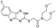 Acetamide, 2-[(8-fluoro-2H-1,2,4-triazino[5,6-b]indol-3-yl)thio]-N,N-bis(2-methoxyethyl)- (9CI) CAS#: 603947-86-0