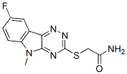 Acetamide, 2-[(8-fluoro-5-methyl-5H-1,2,4-triazino[5,6-b]indol-3-yl)thio]- (9CI) CAS#: 603948-11-4