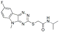 Acetamide, 2-[(8-fluoro-5-methyl-5H-1,2,4-triazino[5,6-b]indol-3-yl)thio]-N-(1-methylethyl)- (9CI) CAS#: 603948-23-8