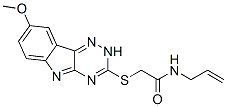 Acetamide, 2-[(8-methoxy-2H-1,2,4-triazino[5,6-b]indol-3-yl)thio]-N-2-propenyl- (9CI) CAS#: 603947-43-9